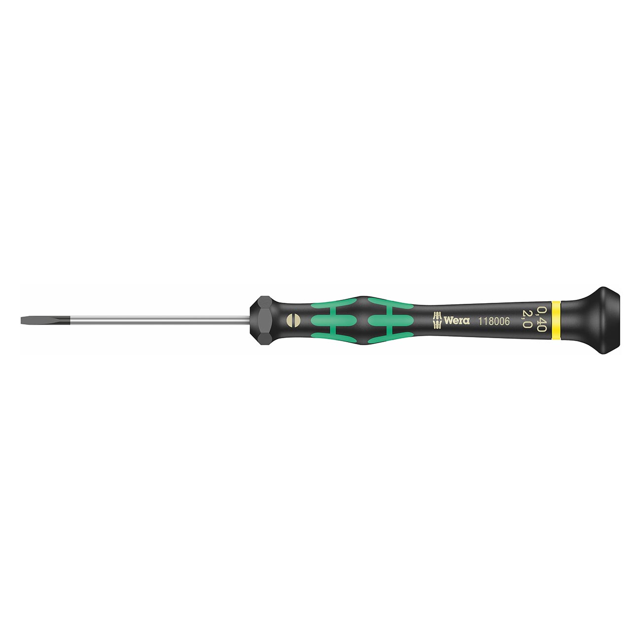 Wera Micro Precision Slotted Screwdriver - 0.40 x 2.0 x 60mm
