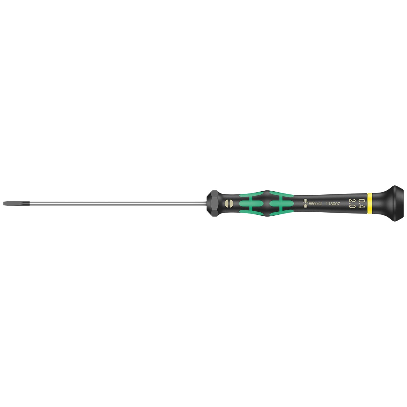 Wera Micro Precision Slotted Screwdriver - 0.40 x 2.0 x 100mm