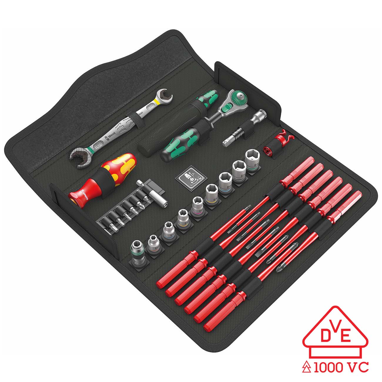 Wera VDE INSULATED Kraftform Kompakt W 2 Metric Maintenance Set (35-Piece Set)