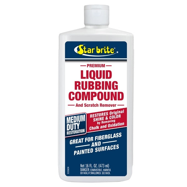Starbrite Med Liquid Rubbing Compound 16 Oz
