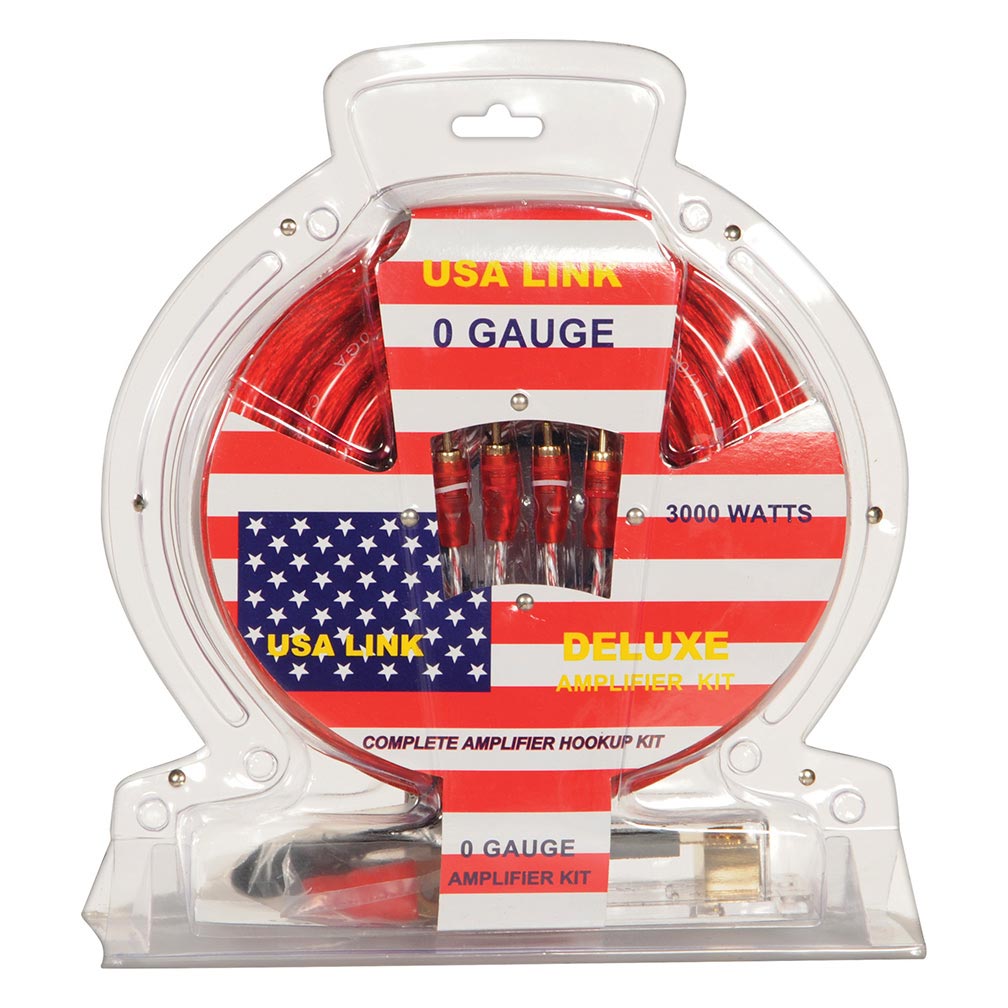 USA Link 0 Gauge Amplifier Wiring Kit