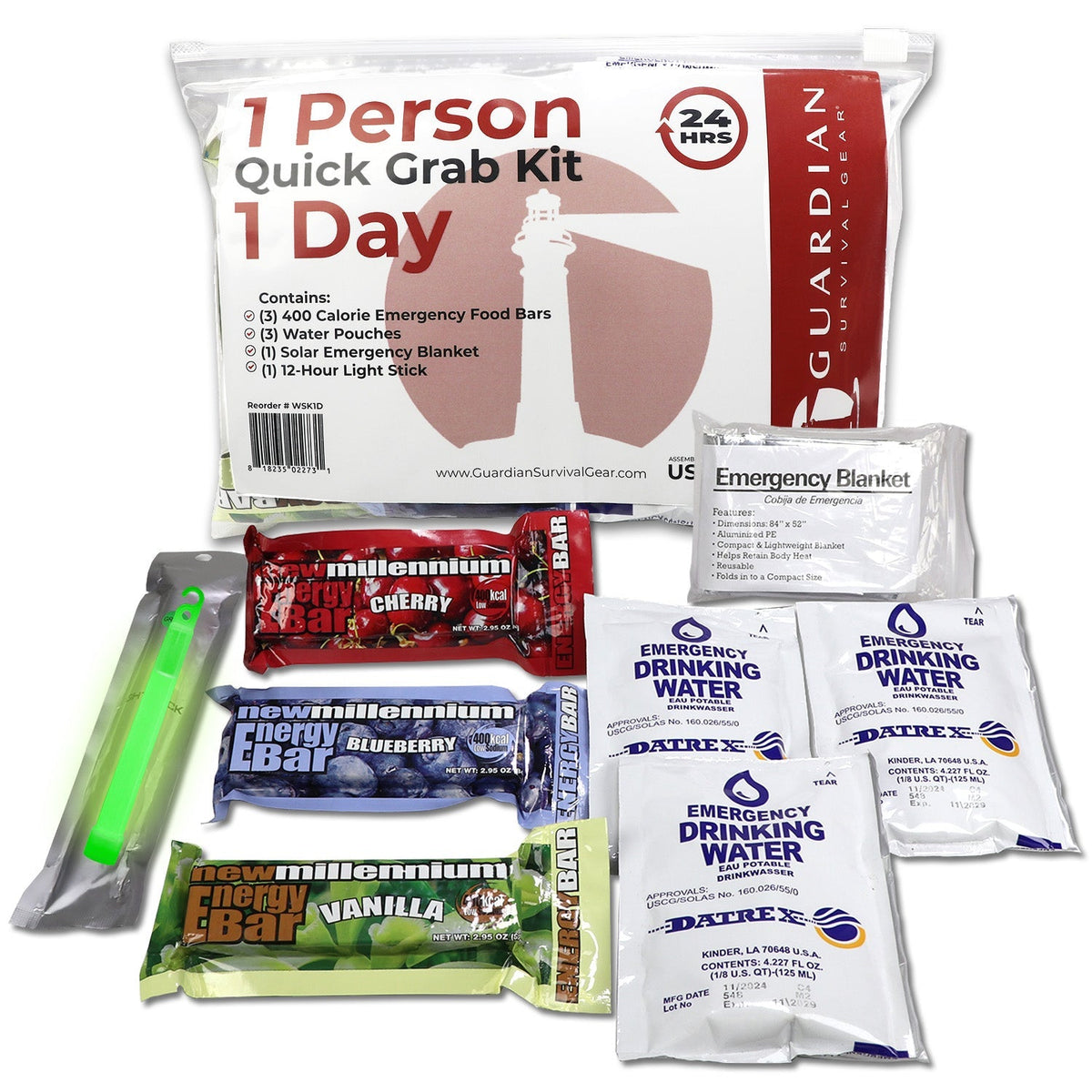 1 Day Quick Grab Kit in Resealable Bag - Clinch River Fishing USA