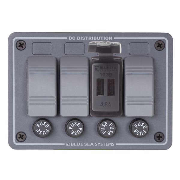 Blue Seas Dual Usb Charger-Switch Mt