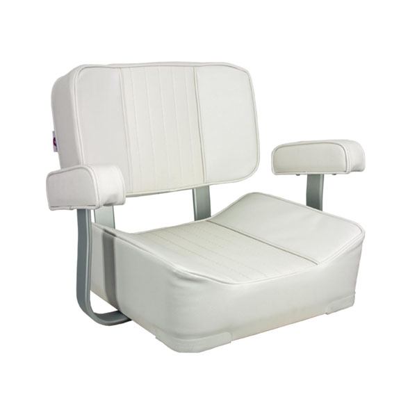 Springfield Marine Deluxe Captain's Chair-White