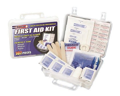 107 Piece Deluxe First Aid Kit - Clinch River Fishing USA