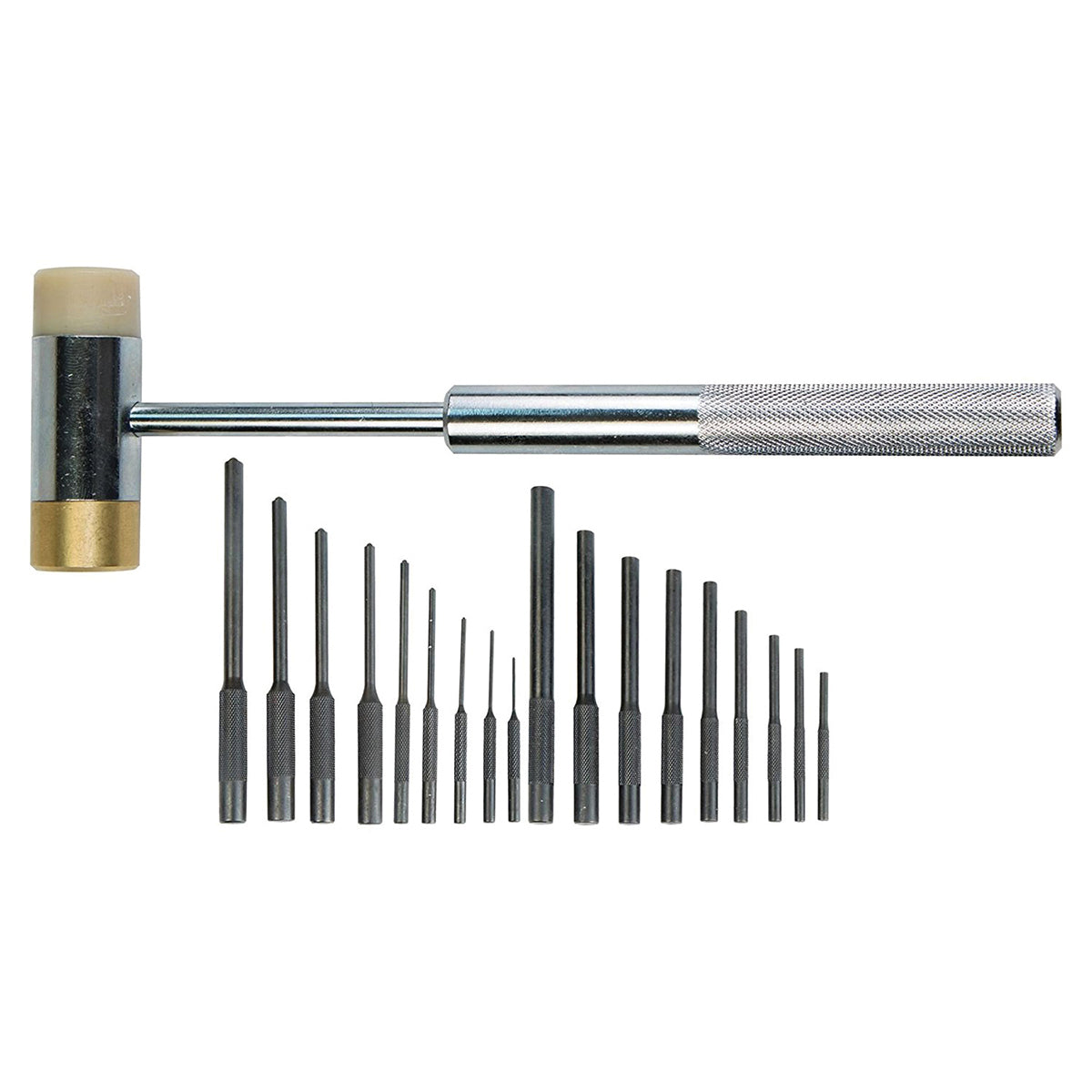 Wheeler Master Roll Pin Punch Set
