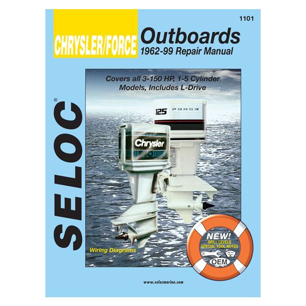 Seloc Service Manuals Chrysler/Force Outboards All '62-'99 3-150Hp