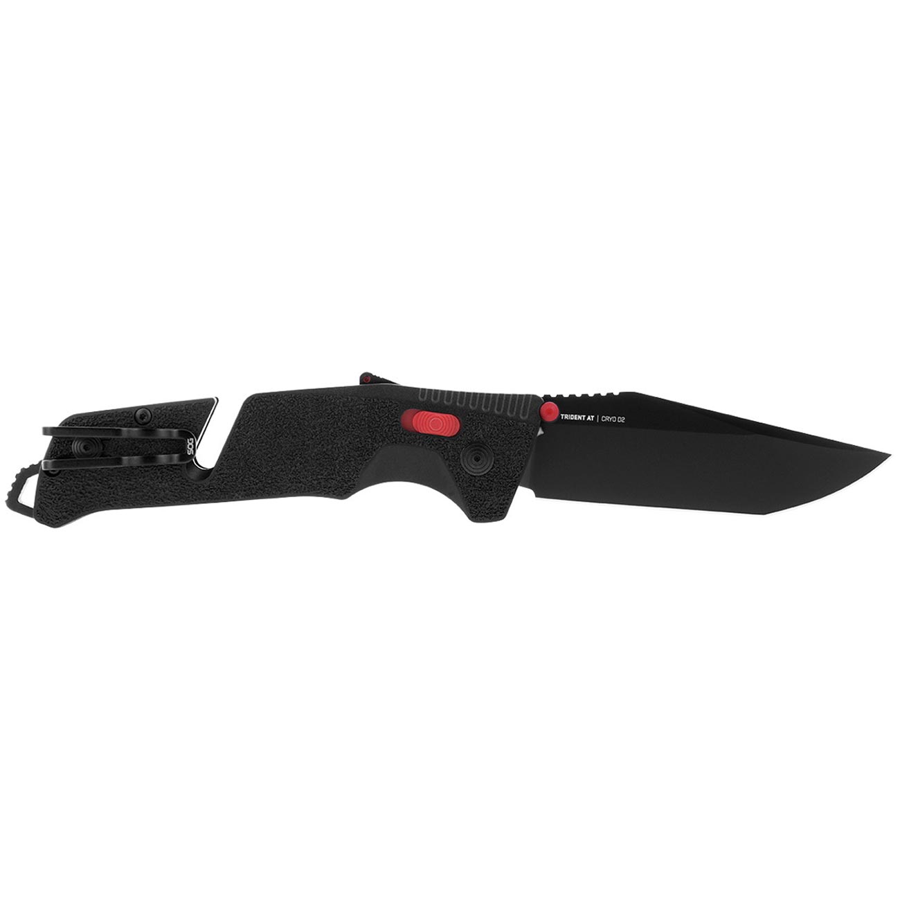 SOG Trident AT 3.7" Folding Pocket Knife (Black & Red)