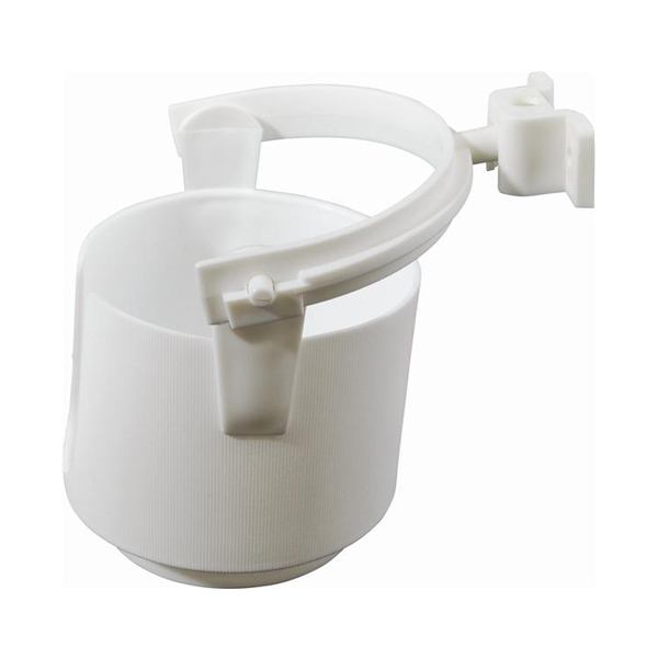 Attwood Molded Plastic Gimbal LED Drink Holder - White
