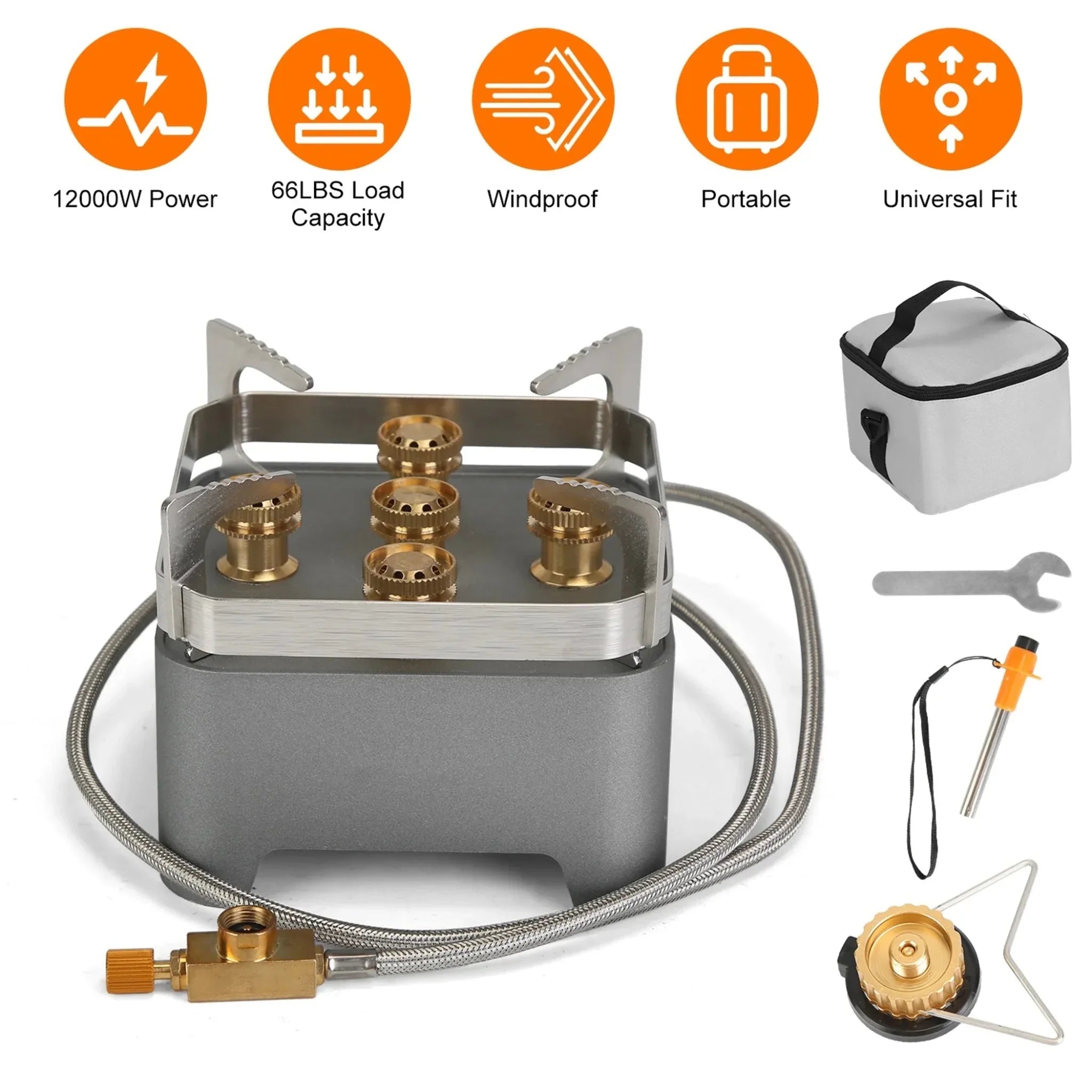 12000W Portable Camping Stove - Clinch River Fishing USA