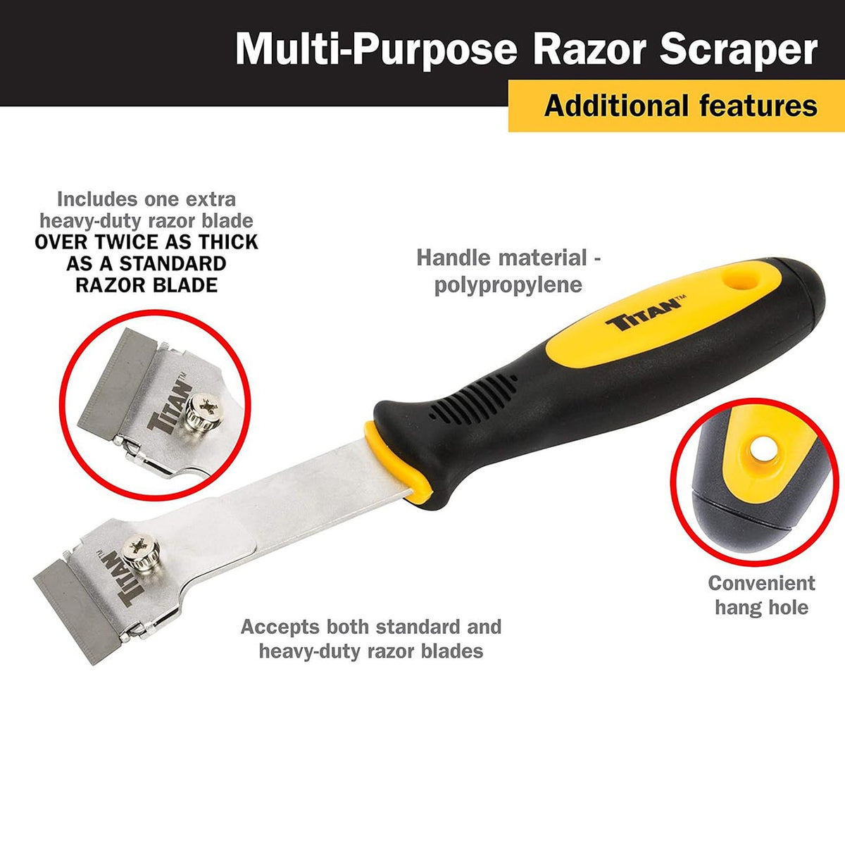 Titan 9-1/4" Multi-Purpose Razor Scraper