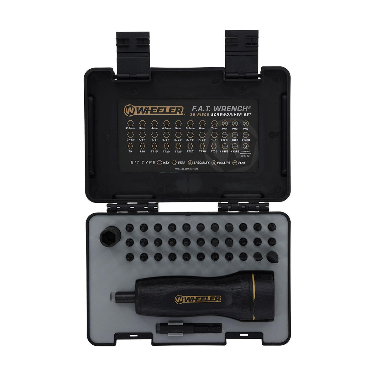 Wheeler FAT Wrench Screwdriver Set with Adjustable Torque (38 Piece)