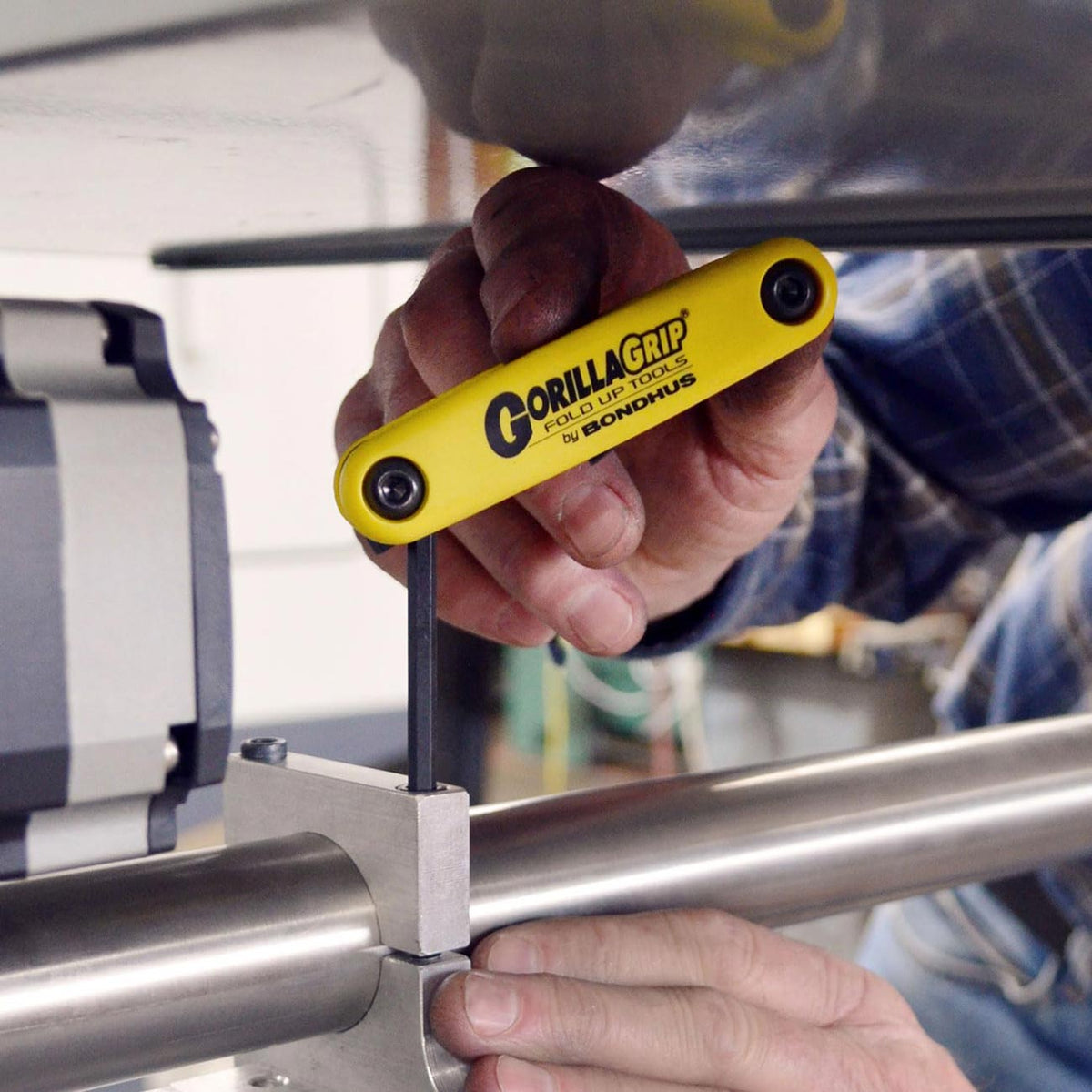 Bondhus GorillaGrip Foldup HEX Tool: SAE (9 Tips)