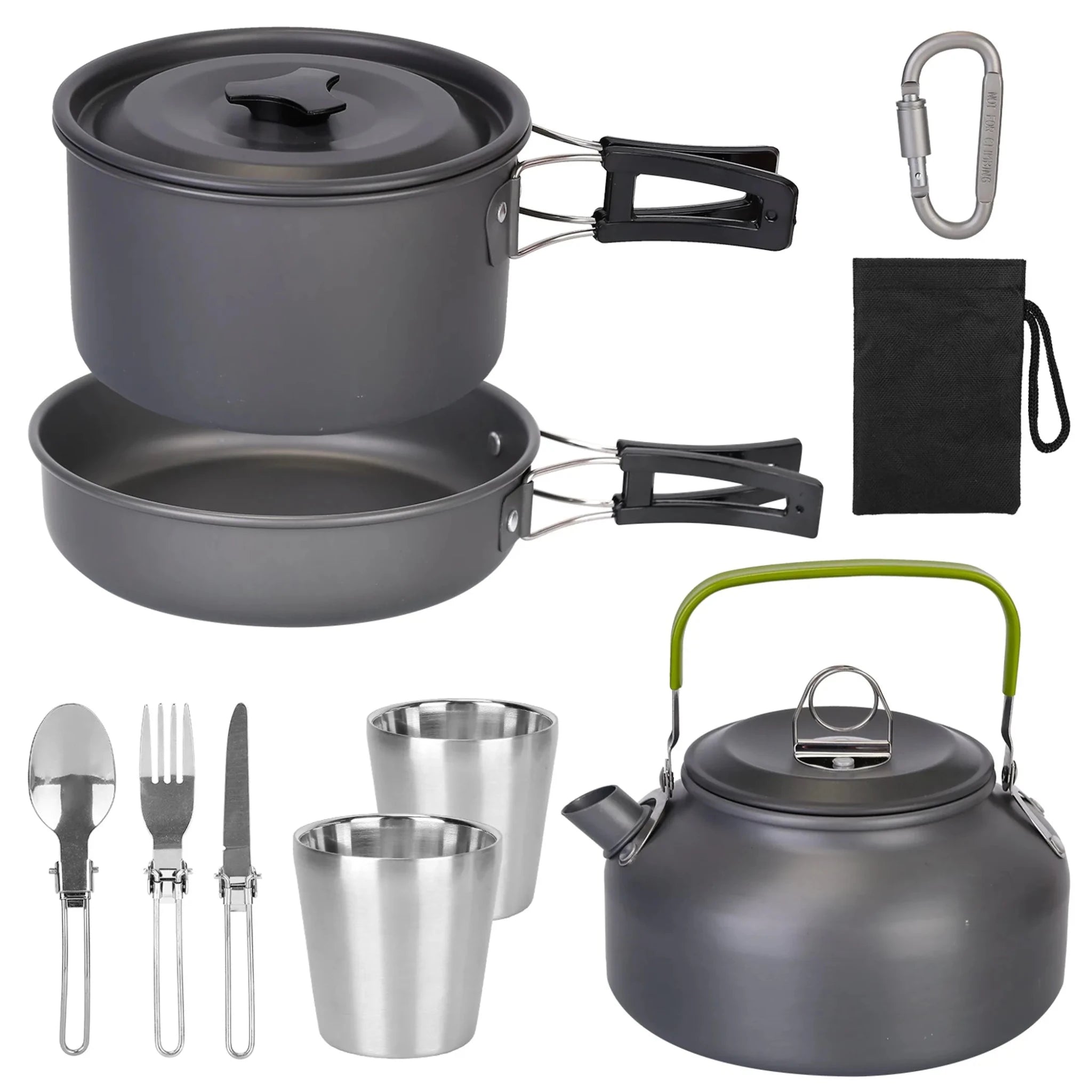 12Pcs Camping Cookware Set - Clinch River Fishing USA