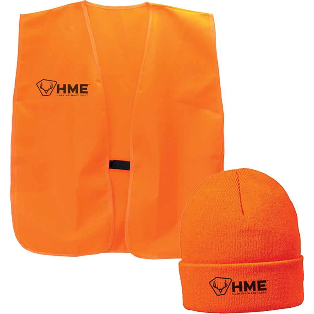 HME Orange Vest & Beanie Combo