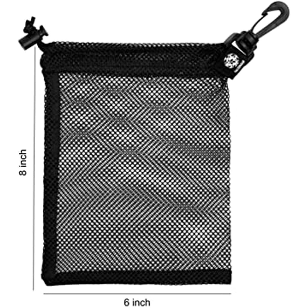 Odin's Innovations Mesh Drawstring Bag W/Clip