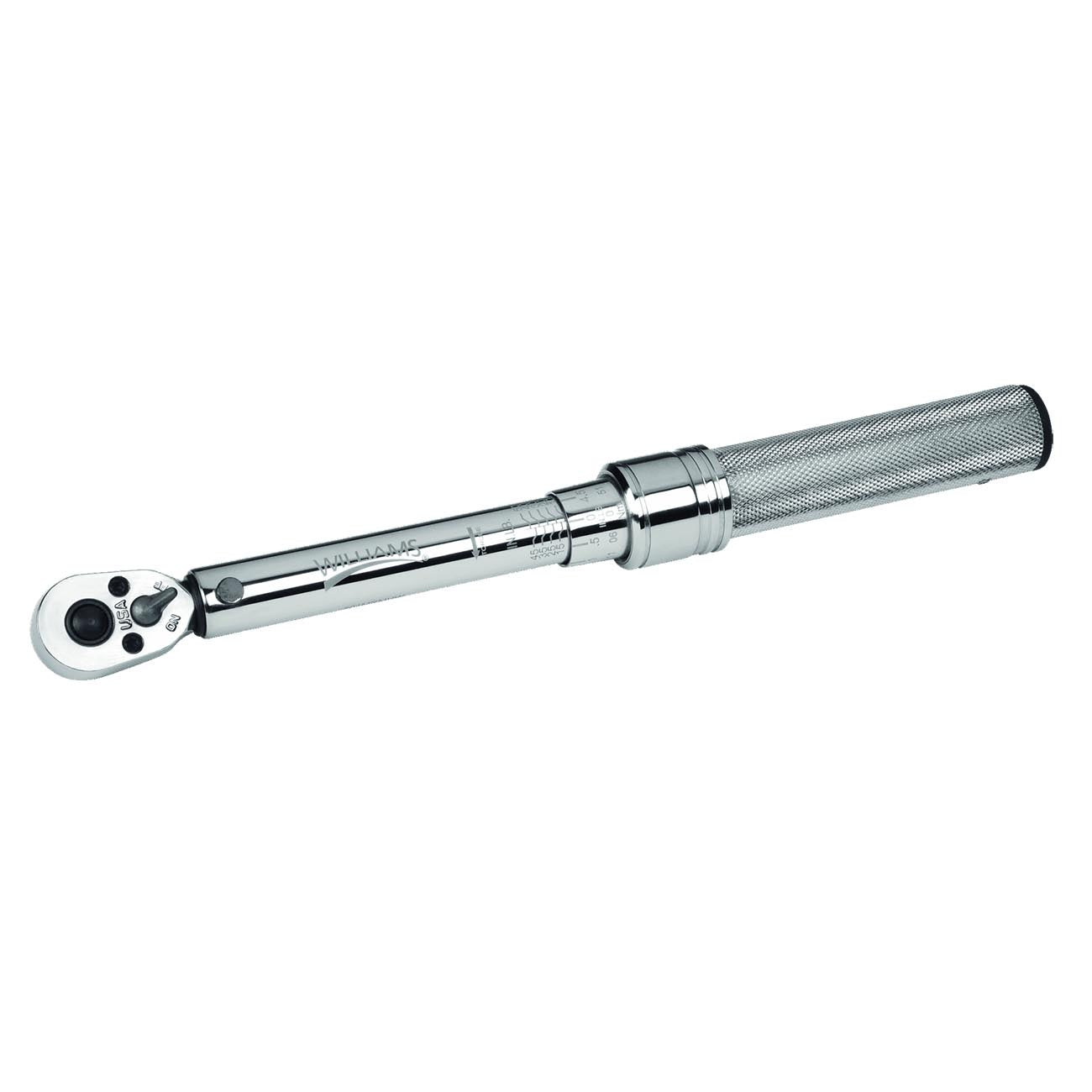 Williams 3/8" Drive 150 Inch-Pound Dual Scale Micro-Adjustable Torque Wrench with Non-slip grip
