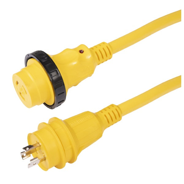 Marinco 50 Ft Powercord Plus 30 Amp Yellow
