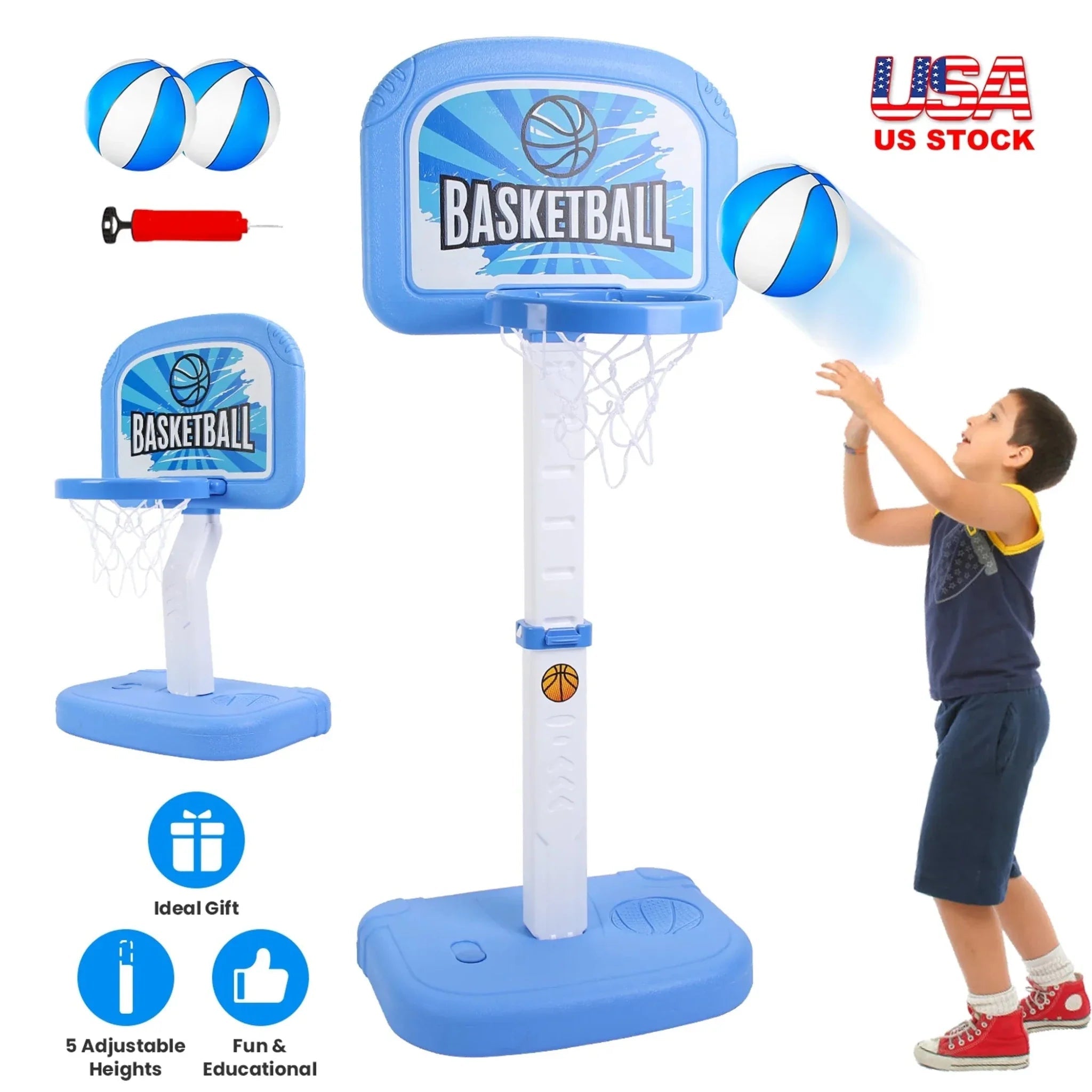 2 In 1 Poolside Basketball Game Set - Clinch River Fishing USA