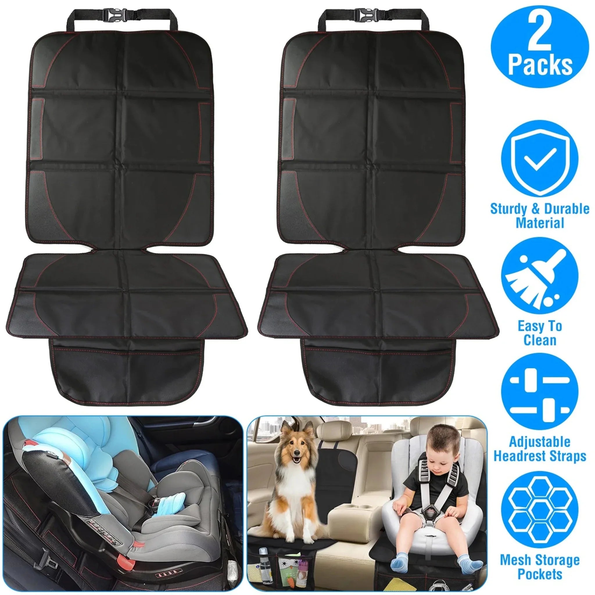 2 Packs Car Seat Protector Cushion Mat Pad - Clinch River Fishing USA