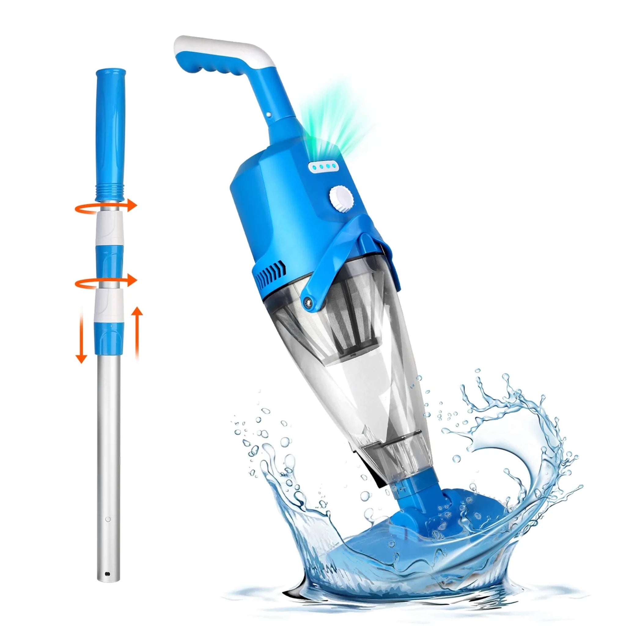 21GPM Cordless Pool Vacuum With Telescopic - Clinch River Fishing USA