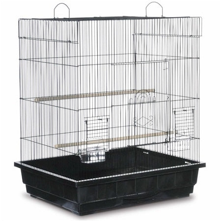 Prevue Pet Products Square Roof Parakeet Cage - White