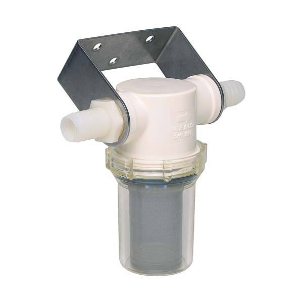 Shurflo Raw Water Strainer 3/4" W/Brkt & Ftngs