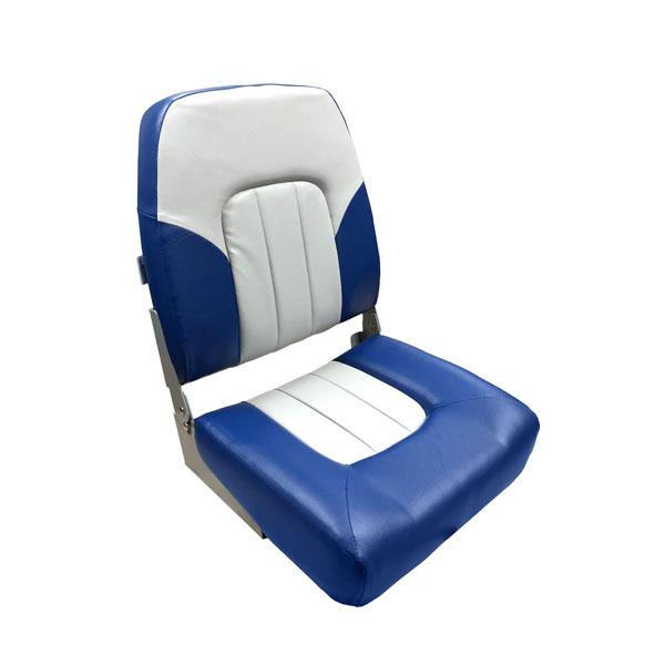 Gen3 Marine Deluxe High Back Boat Seat, Gray/Charcoal