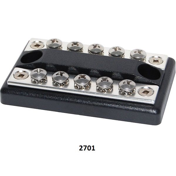 Blue Seas Dual Busbar 10 Term-100 Amp
