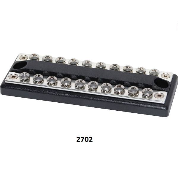 Blue Seas Dual Busbar 10 Term-100 Amp