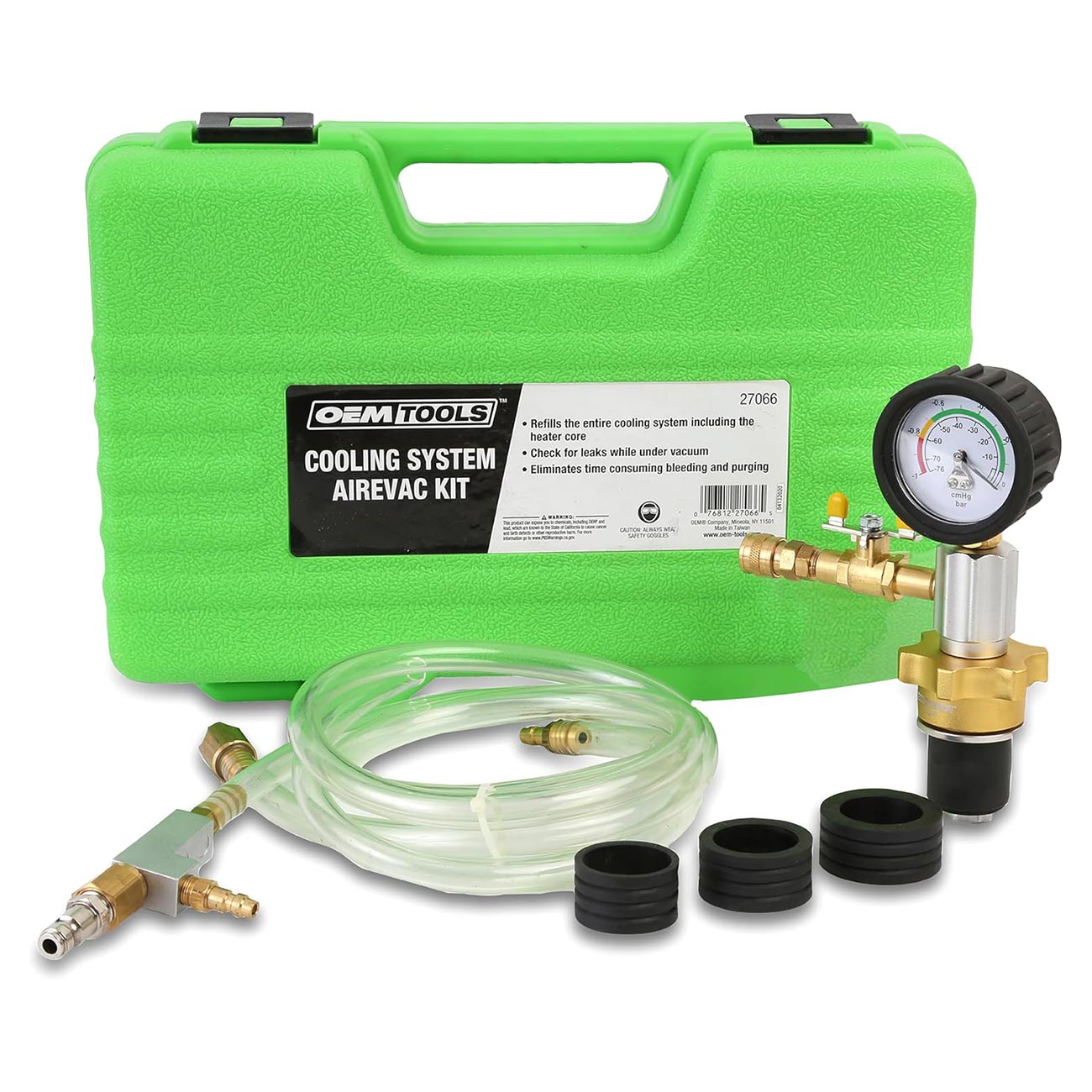 OEM Tools Cooling System AirEvac Kit with (3) Adapters