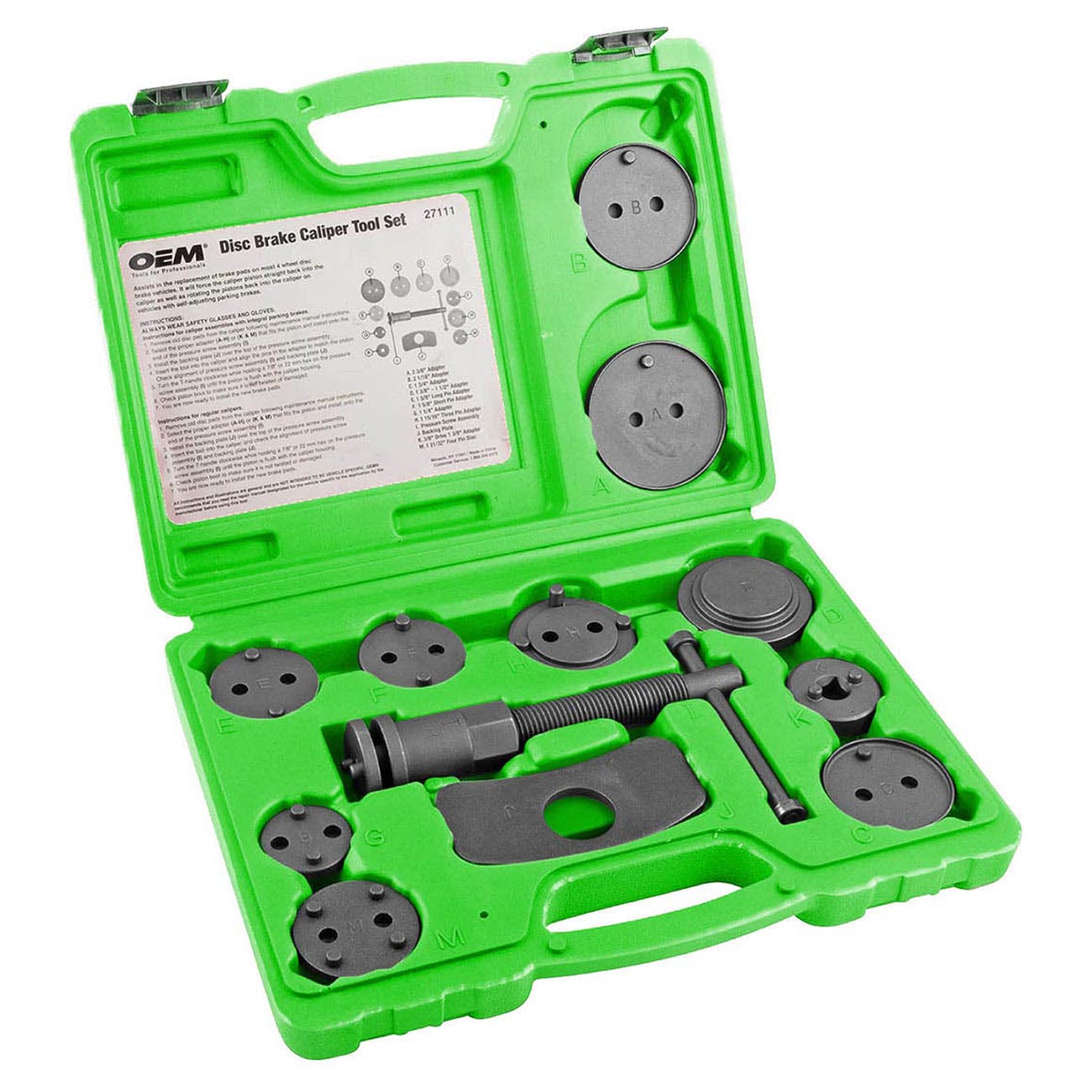 OEM Tools Disc Brake Tool Kit (12-Piece)