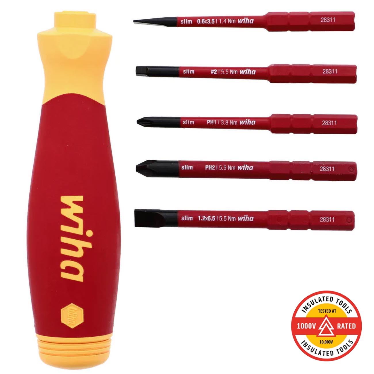 Wiha VDE Insulated SlimLine PocketMax Multi-Driver (6-Piece)