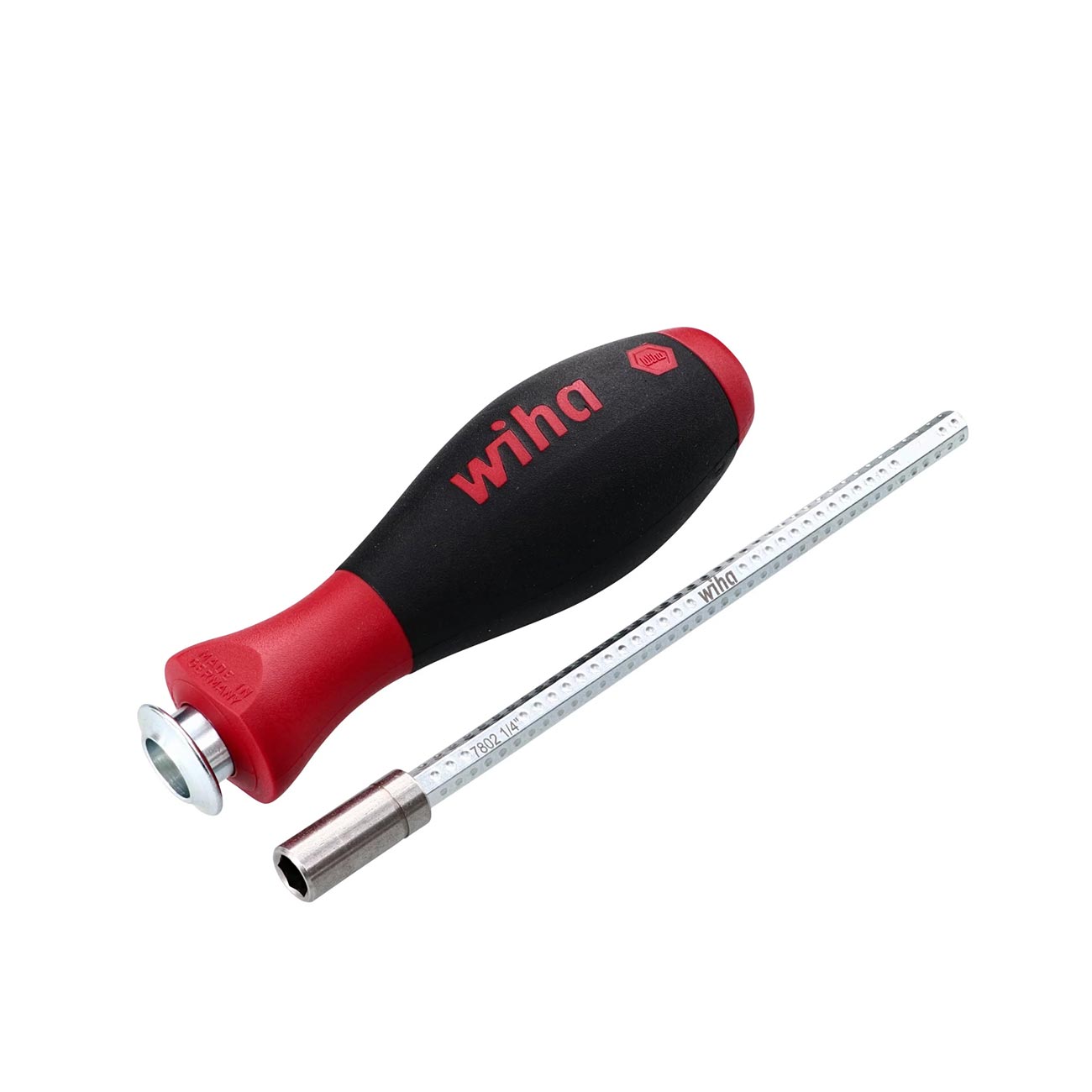 Wiha SoftFinish Drive-Loc VI Handle with 1/4" Bit Adapter