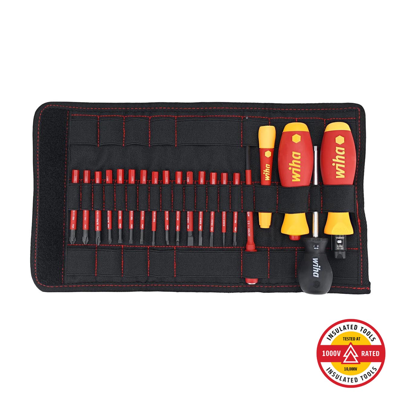 Wiha Insulated TorqueVario-S (10-50 In/lbs) and SlimLine Blade Set (20 Piece)