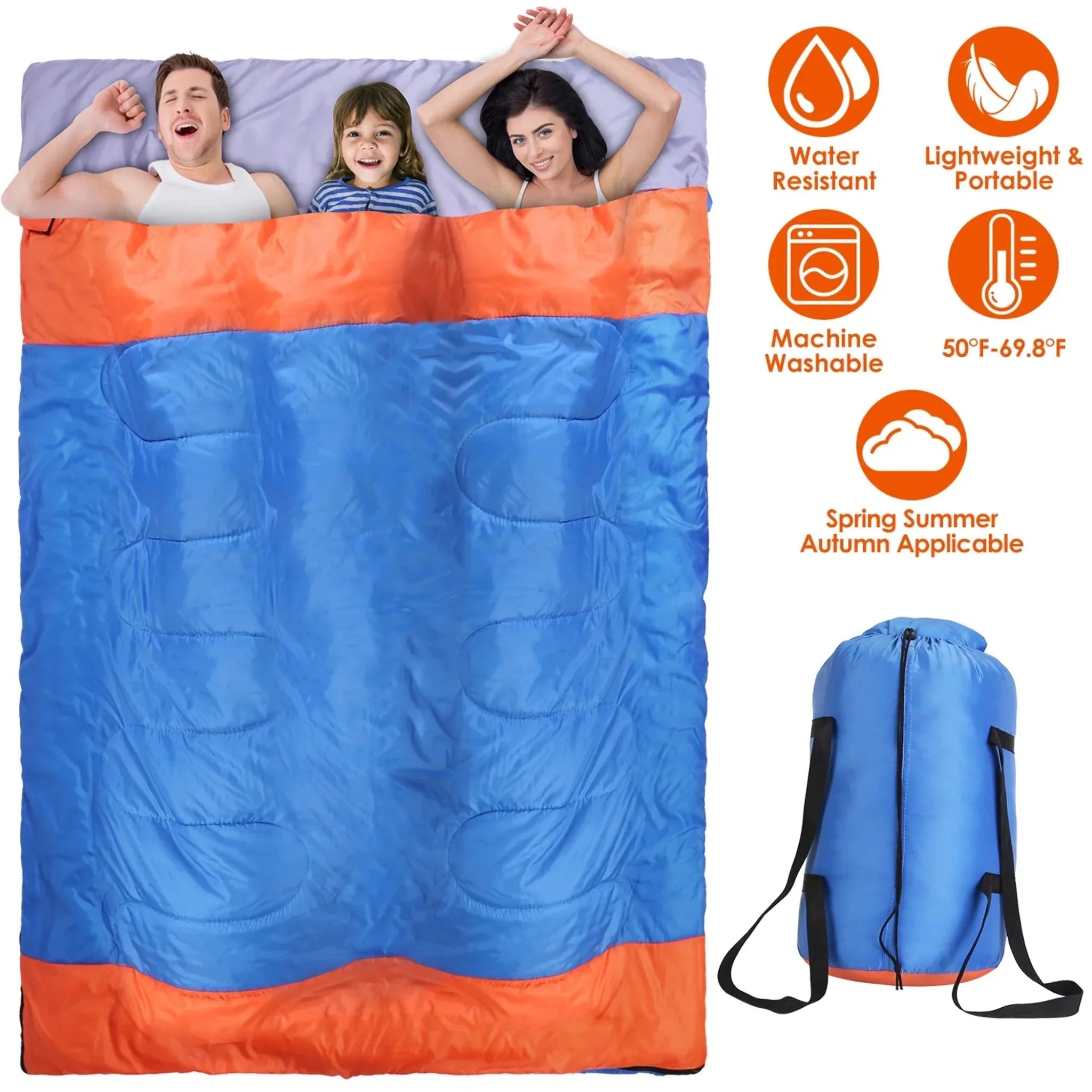 3 People Sleeping Bag - Clinch River Fishing USA