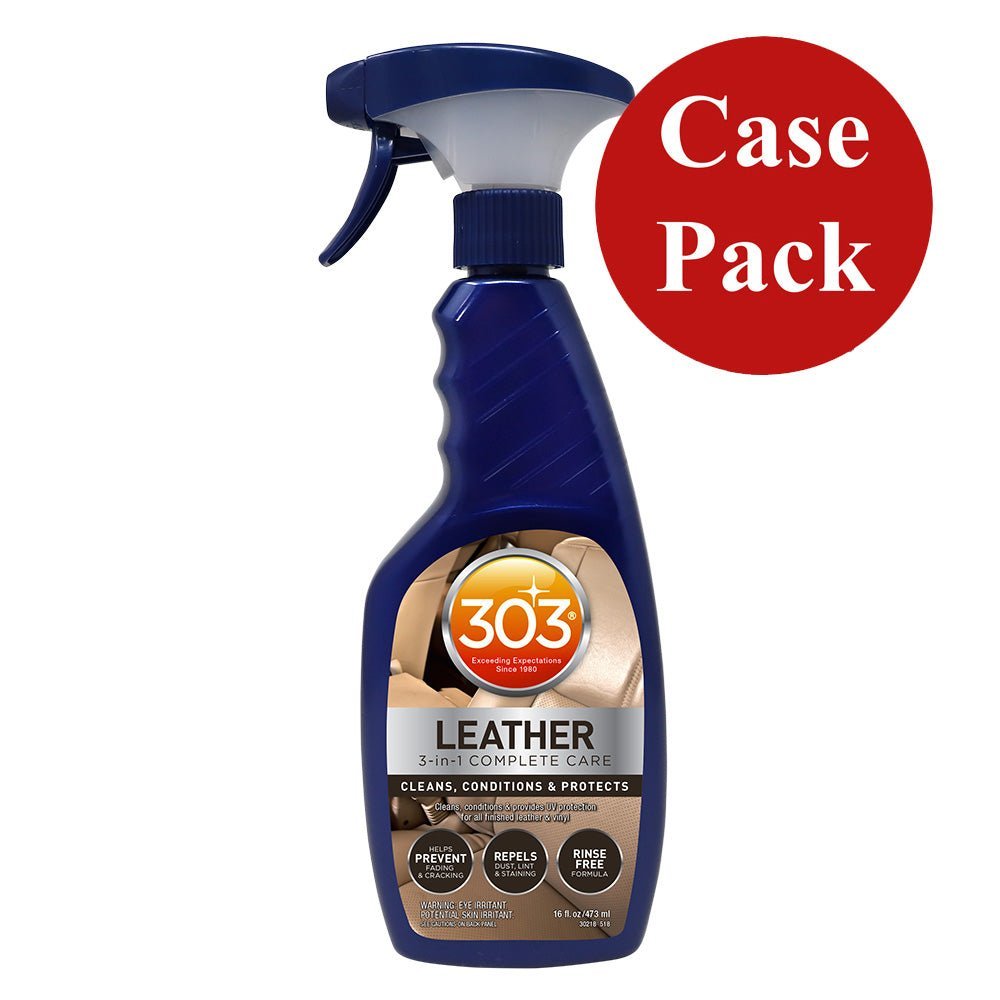 303 Automotive Leather 3-In-1 Complete Care - 16oz *Case of 6* - Clinch River Fishing USA