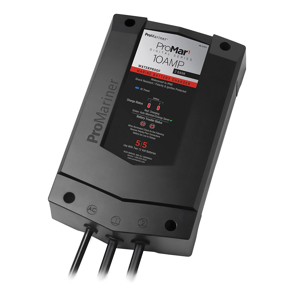 ProMariner ProMar 1 DS - Digital 10 Amp 2 Bank