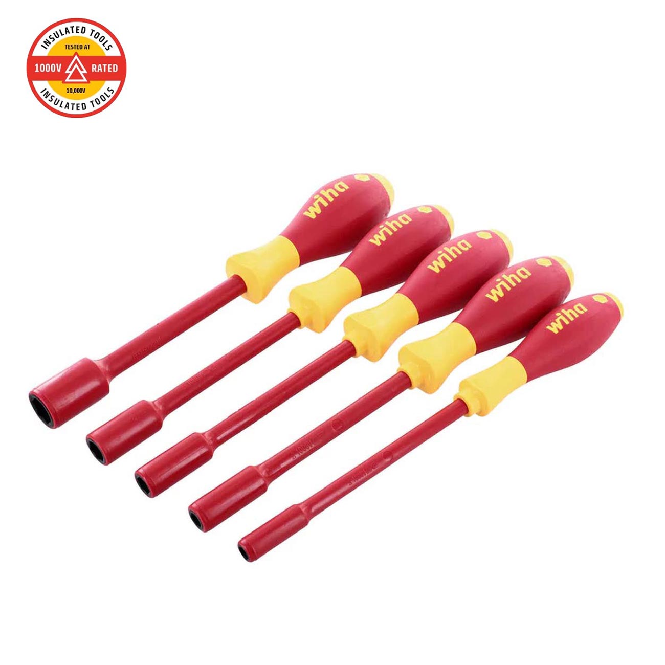Wiha SAE Insulated SoftFinish Nut Driver Set (5-Piece)
