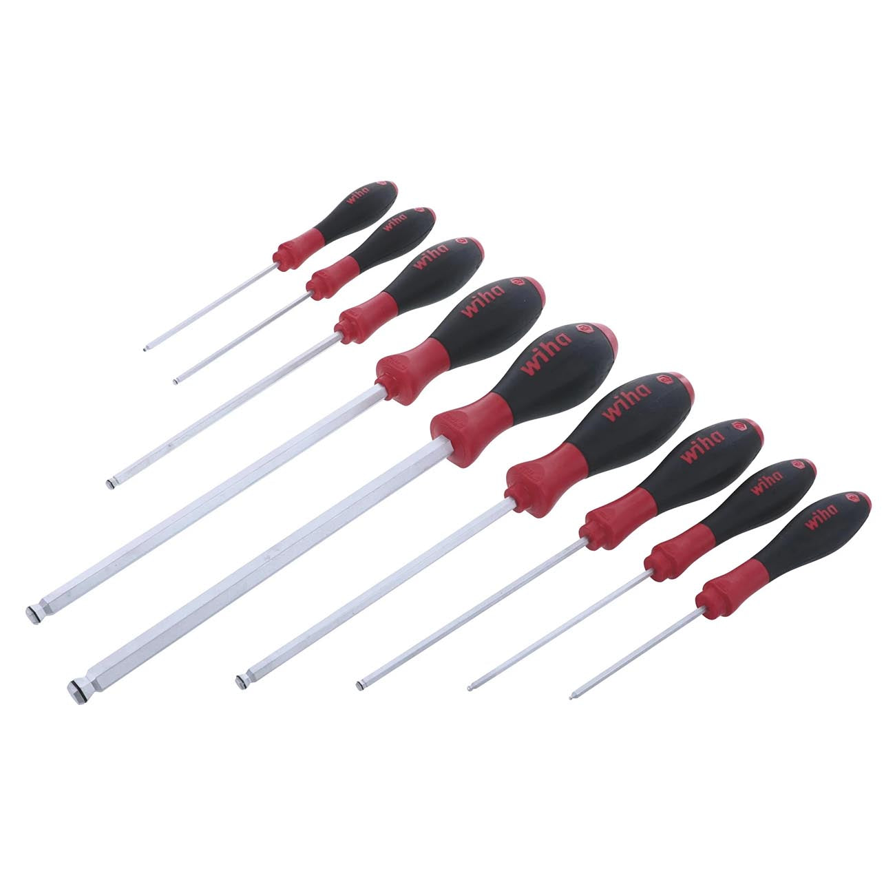 Wiha SoftFinish Grip MagicRing Ball End Metric Hex Driver (9 Piece)