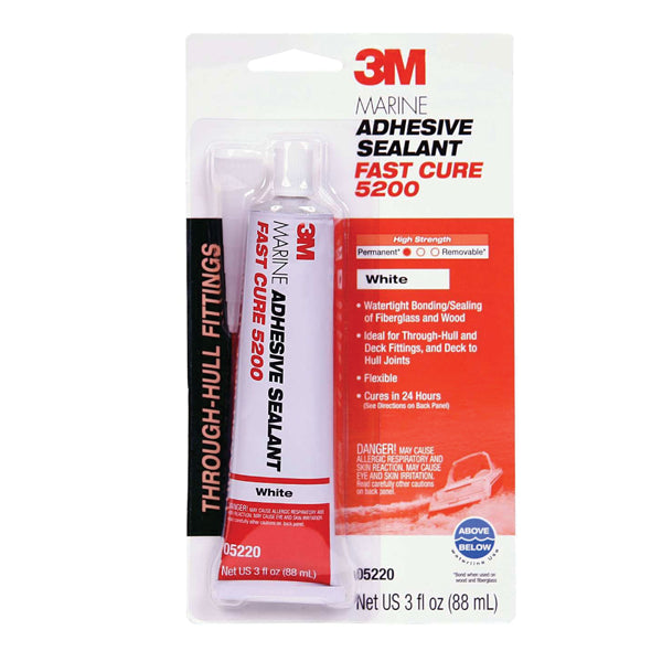 3M 5200 Adhesive-Fast Cure-White 3 Oz