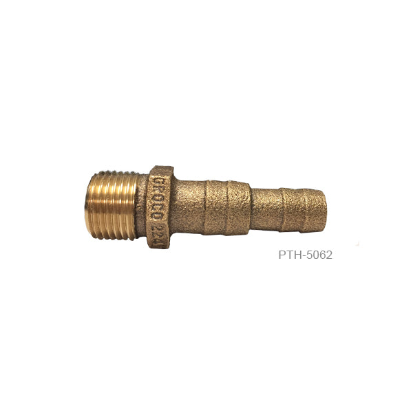 Groco Pipe To Hose Brz Ftg 1/2 To 5/8 Hose