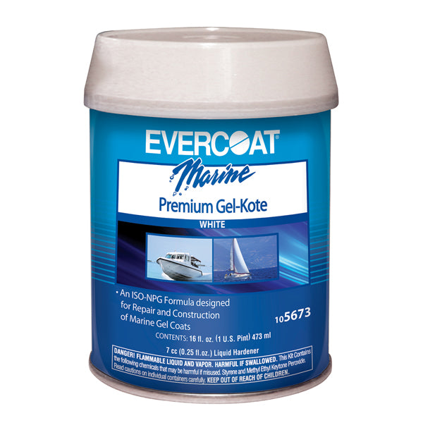 Fiberglass Evercoat Gel-Kote White Pint
