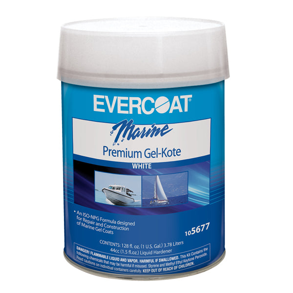 Fiberglass Evercoat Gel Kote White Gallon