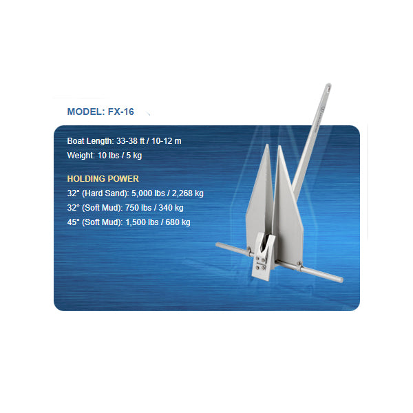 10 Lb Fortress Anchor 33'-38'