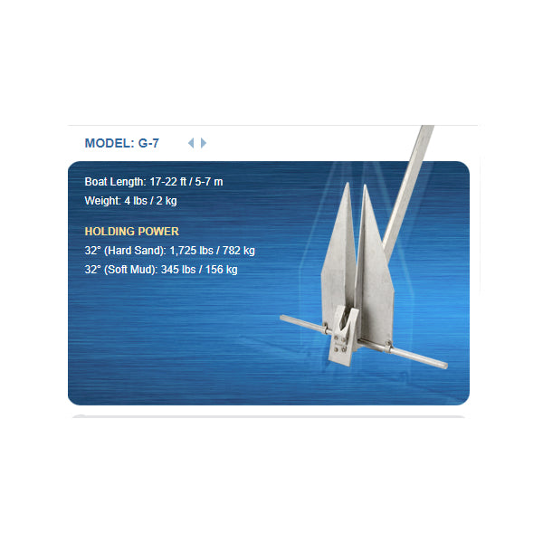 Fortress Anchors 4 Lb Guardian Anchor 17'-22'