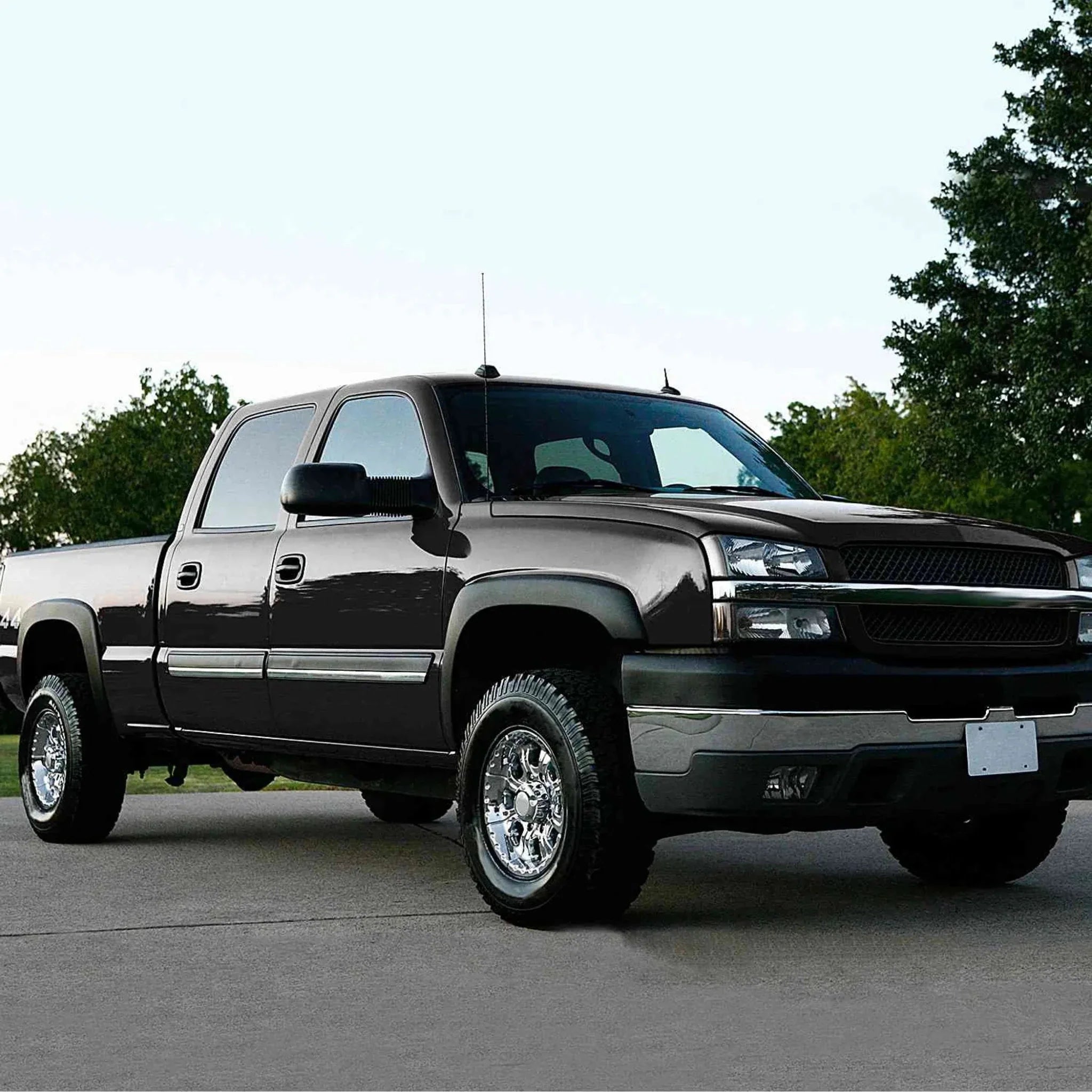 4-Piece Pocket-Style Fender Flares for 2007–2013 Chevy Silverado 1500 / 2500HD / 3500HD - Clinch River Fishing USA