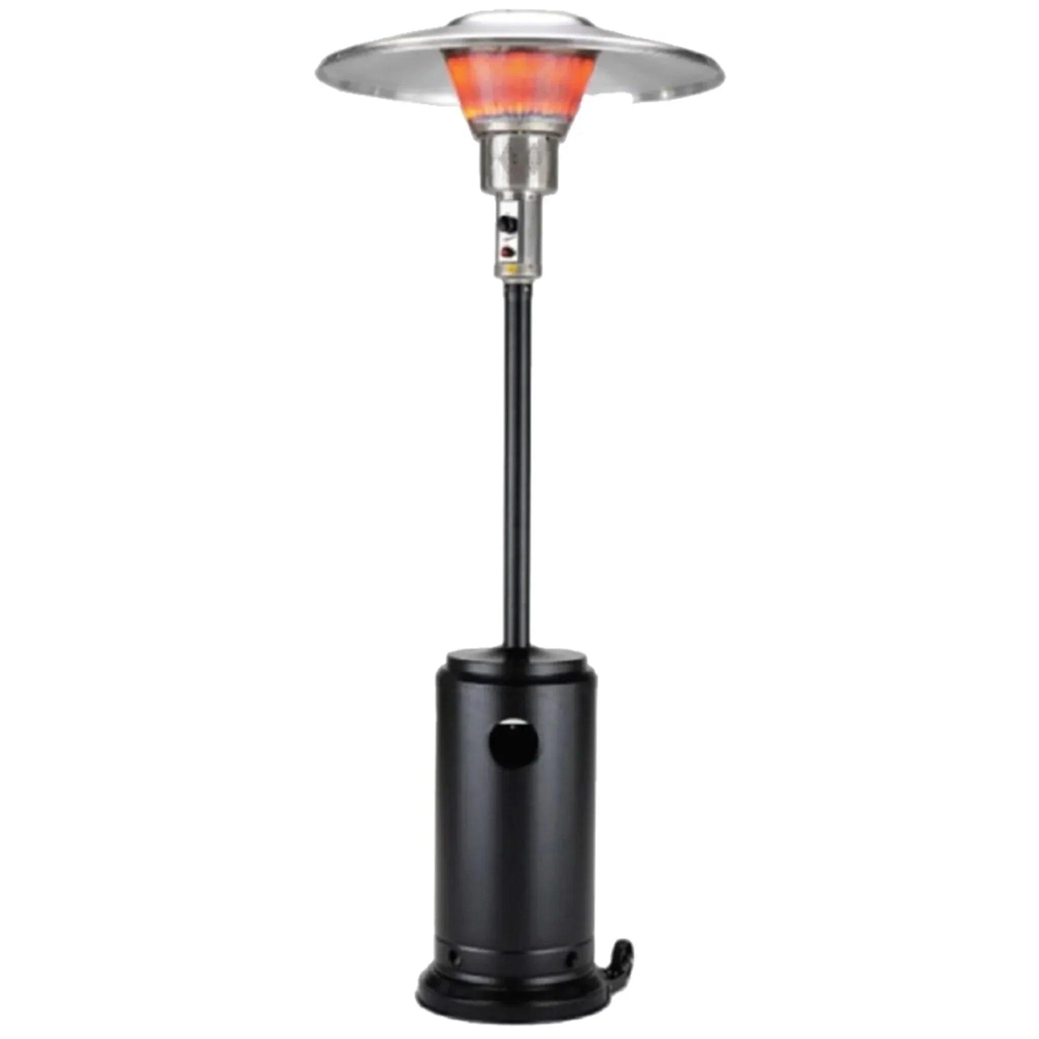 40000 BTU Black Steel Propane Cylindrical Pole Standing Patio Heater - Clinch River Fishing USA