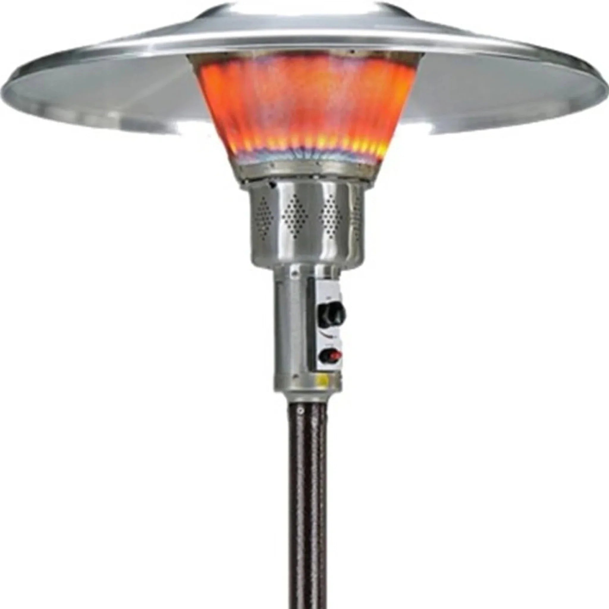 40000 BTU Bronze Steel Propane Cylindrical Pole Standing Patio Heater - Clinch River Fishing USA