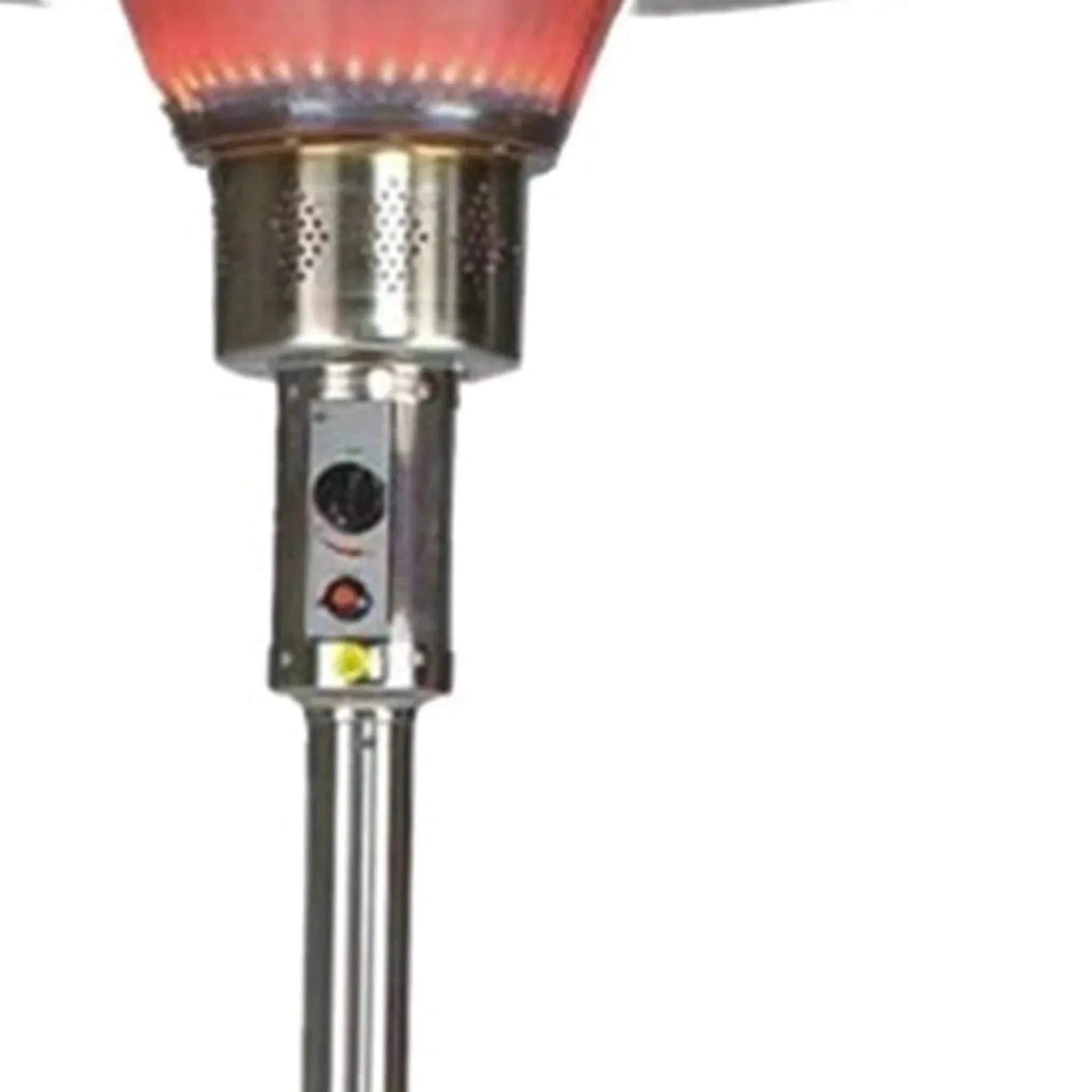 40000 BTU Silver Steel Propane Cylindrical Pole Standing Patio Heater - Clinch River Fishing USA